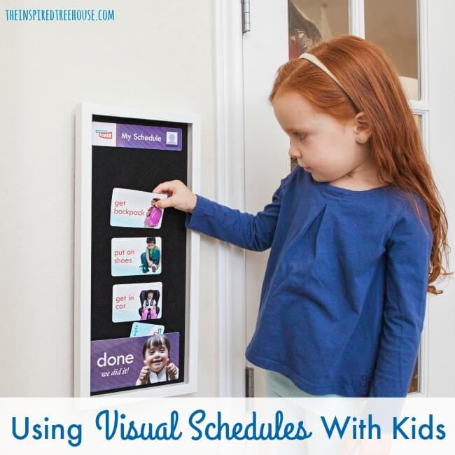 The Inspired Treehouse - 10 Reasons to Use a Visual Schedule With Kids. Visual schedules can help with transitions, direction following, and so much more!