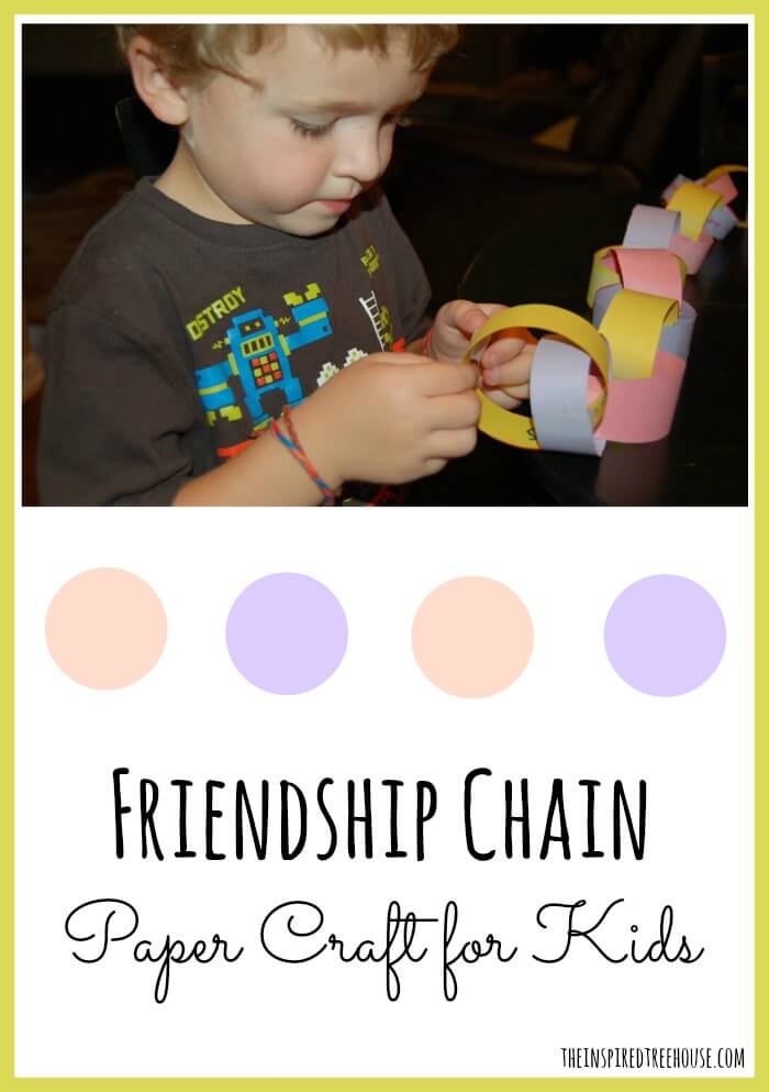 friendship chain paper craft for kids FEATURED