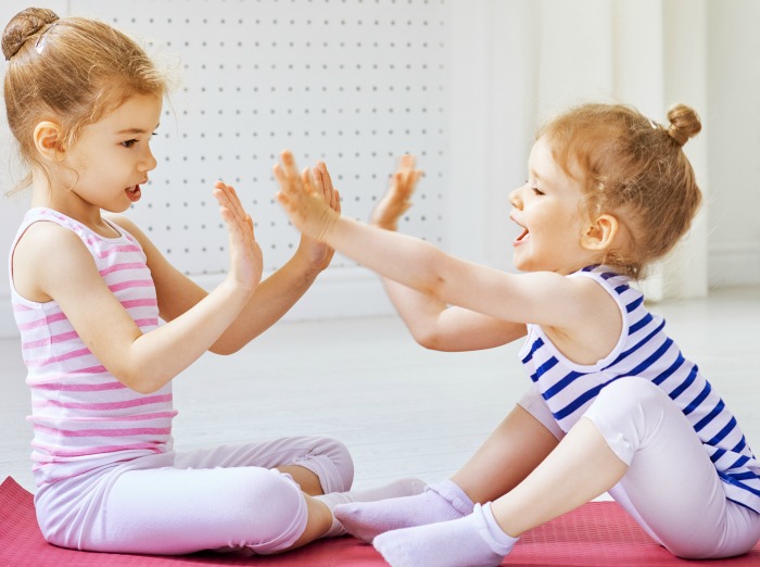 The Inspired Treehouse - These poses are a great way to introduce partner yoga for kids!