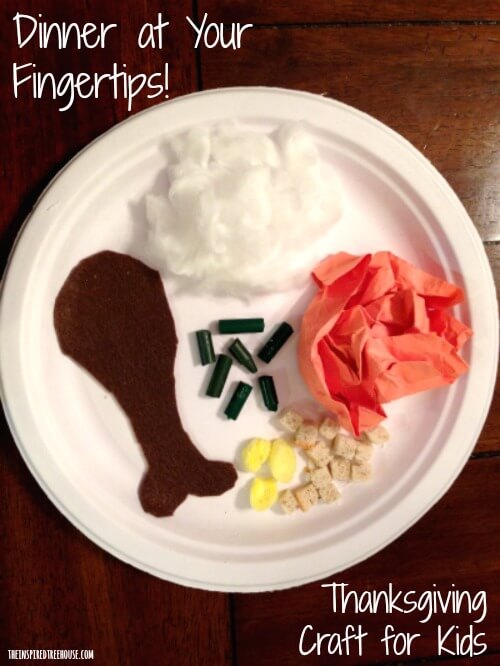 thanksgiving crafts for kids dinner at your fingertips title