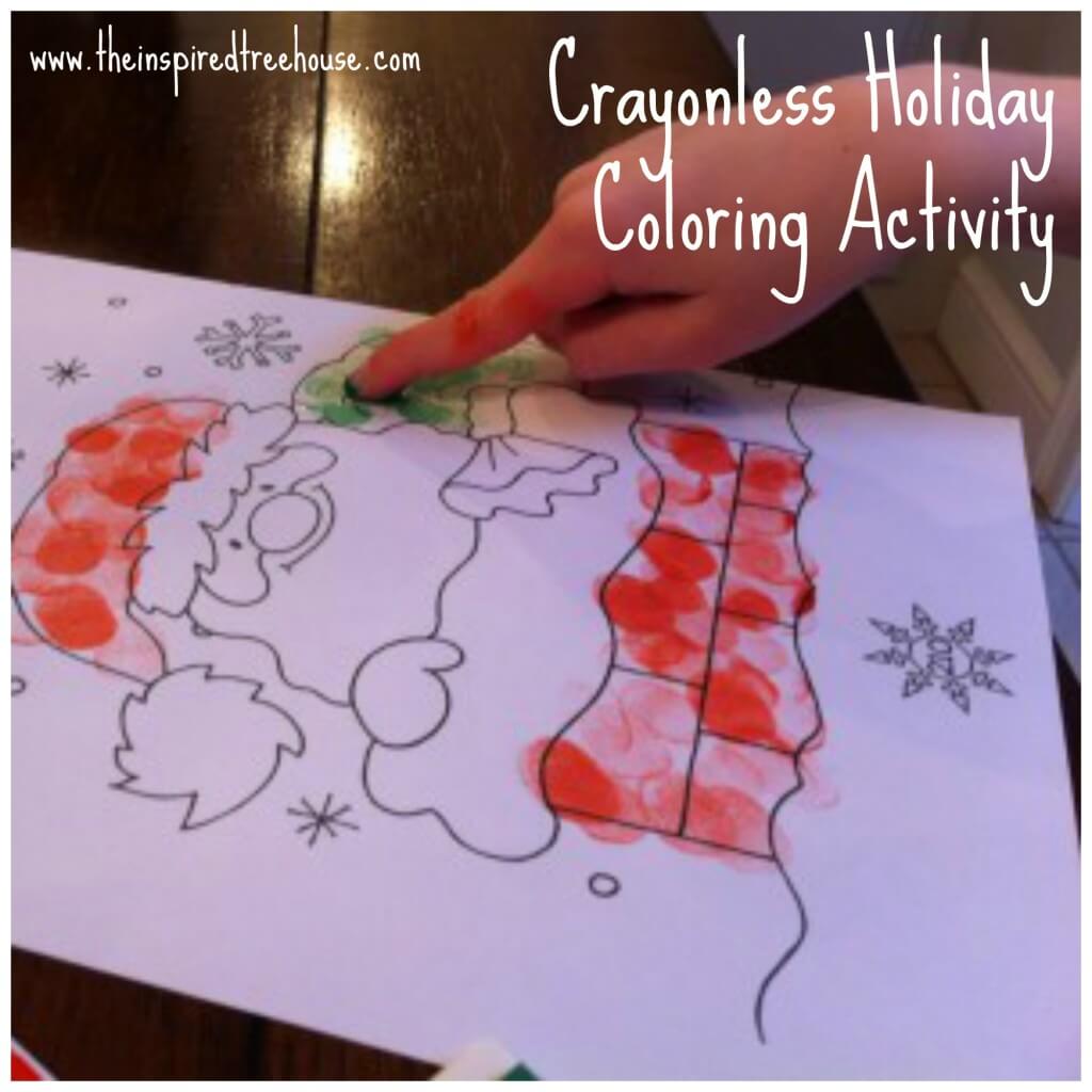 christmas coloring activity