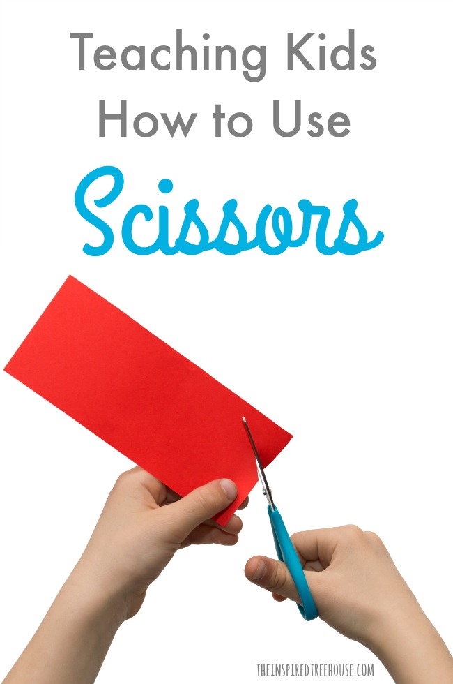 The Inspired Treehouse - Teaching kids how to use scissors can be tricky - but it can also be lots of fun! Here are some easy ideas to try!