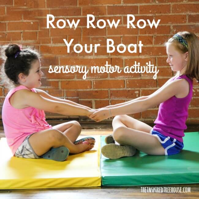 FUN SENSORY ACTIVITIES - ROW ROW ROW YOUR BOAT