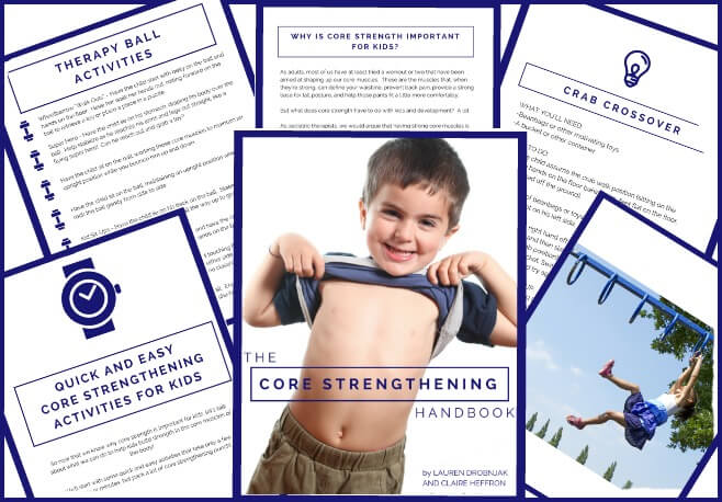 The Core Strengthening Handbook by the team at The Inspired Treehouse - 50+ fun and creative core strengthening activities for kids!