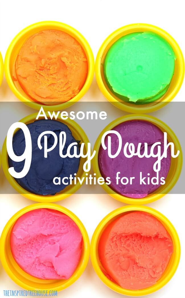 The Inspired Treehouse - 9 ideas for fine motor fun with play dough that target strength, coordination and manipulation skills.