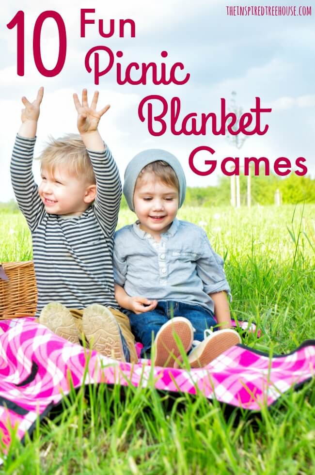 The Inspired Treehouse - These 10 Picnic Blanket Games are perfect for keeping kids entertained and active!