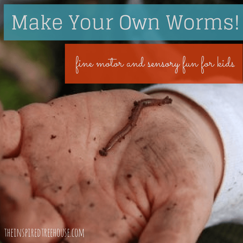 fine motor activities make your own worms