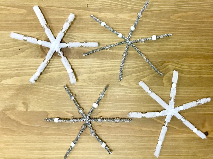 Pipe Cleaner Snowflakes Blend Math and Fine Motor Skills with Kindergarten  Art