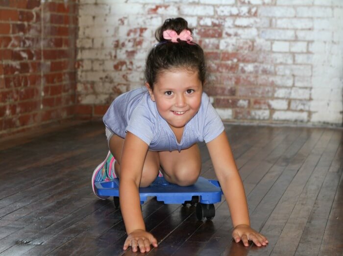 The Inspired Treehouse - These fun scooter activities for kids are great for upper body strengthening, core strengthening, coordination, endurance, and more!