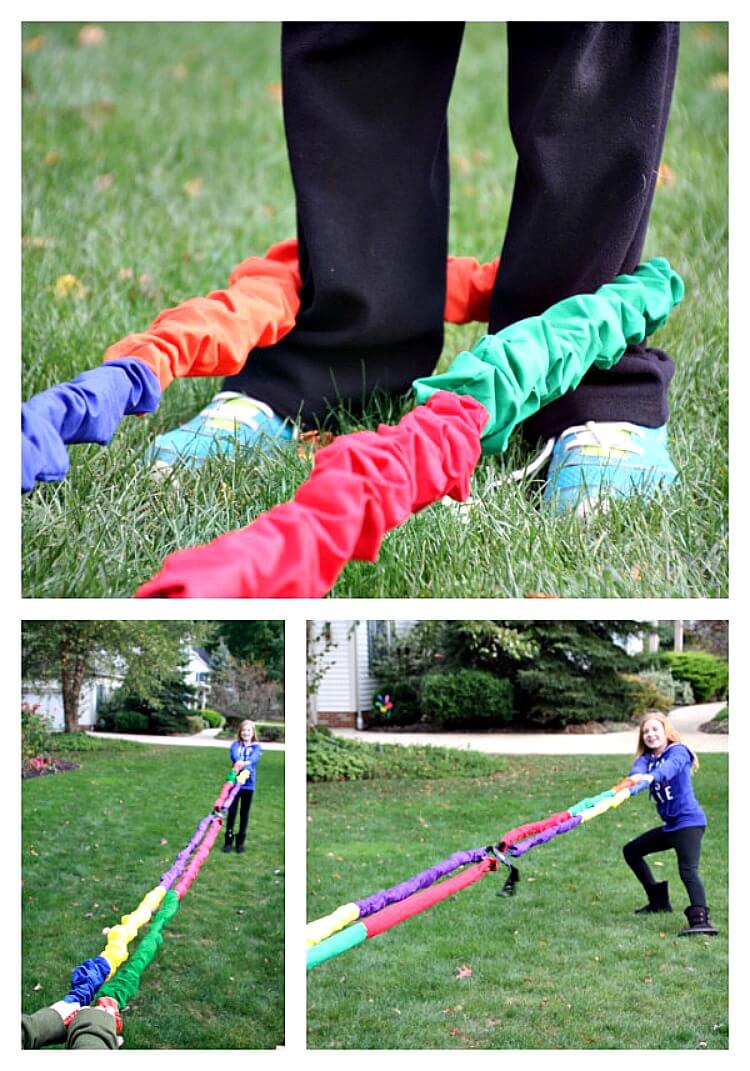 12 Feet Integrations Dynamic Movement Exercise Latex Band Stretchy Prop for Group Activities Large Motor Coordination Hergon Elastic Fleece Cooperative Stretchy Band 