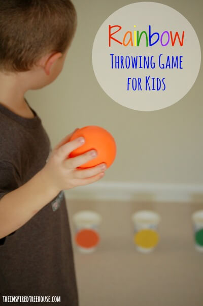 rainy day activities for kids rainbow throwing game title