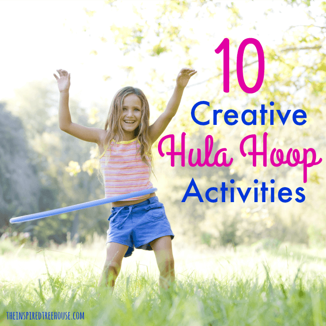 The Inspired Treehouse - 10 Fun and motivating ways to use hula hoops to promote gross motor skills in ways that you may have never thought of.