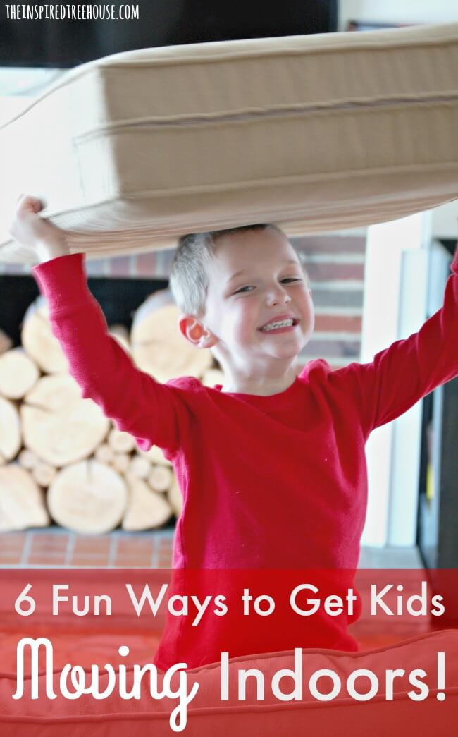 The Inspired Treehouse - These fun activities are great for physical activity and exercise for kids...through play!  Great ideas for a rainy day indoors!
