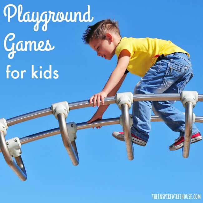 The Inspired Treehouse - Playground Games and Activities for Kids - These creative games and activities are perfect for promoting all kinds of developmental skills on your next trip to the playground! Perfect for using during therapy sessions too!