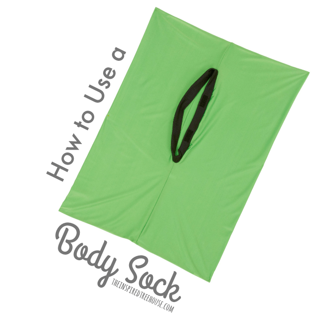 The Inspired Treehouse - What is a body sock? Why is it beneficial for kids? And how the heck do you use one? Check out one of our favorite materials for building developmental skills for kids!