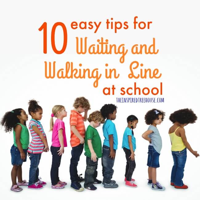 The Inspired Treehouse - Waiting and walking in line are important school-related skills for kids, but can be challenging for many. Check out these simple tips!