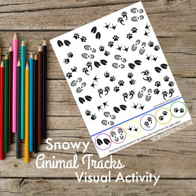 The Inspired Treehouse - Visual perception activities like this one are the perfect entertainment for a cold, snowy winter day!
