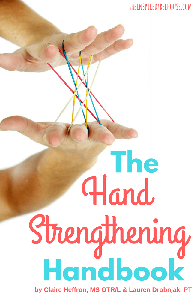 The Inspired Treehouse - The Hand Strengthening Handbook is a collection of more than 100 fun and playful hand strengthening ideas right at your fingertips in one easy-to-read printable resource.