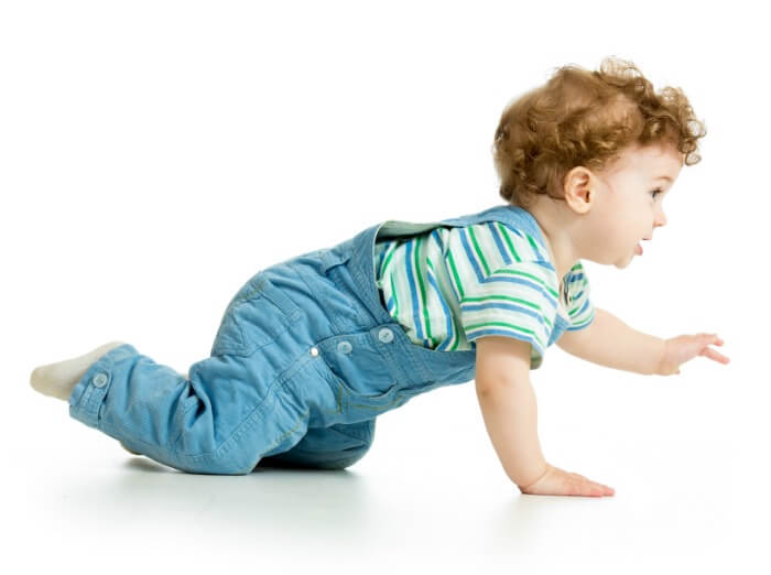 The Inspired Treehouse - Learning to crawl is an important developmental milestone for babies. Learn more about how this skill develops and how you can support your baby as he learns to crawl.