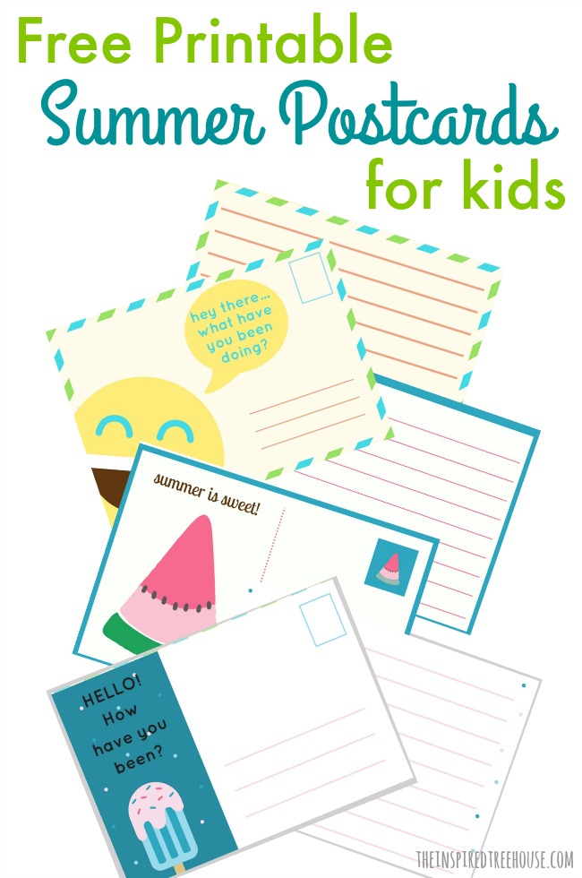 The Inspired Treehouse - If you're looking for fun handwriting printables for kids, this pack of 6 summery postcards is the perfect way to keep kids practicing writing over the long break!