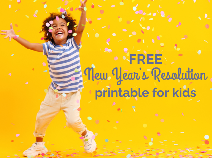new year resolutions for kids printable for kids