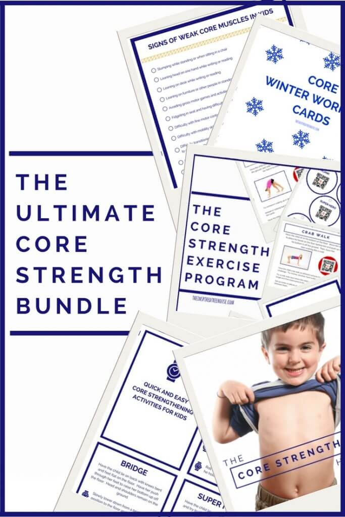 The Inspired Treehouse - The Ultimate Core Strengthening Bundle is full of fun, creative core strength activities for kids!