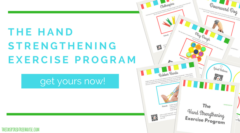 Pages of The Hand Strengthening Exercise Program and button to purchase the product
