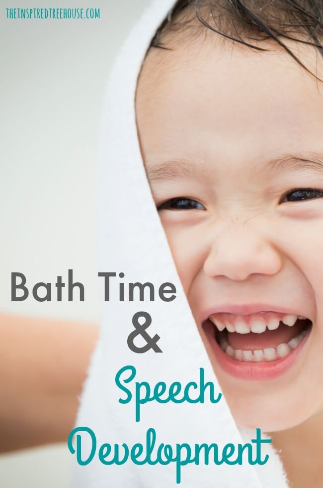 The Inspired Treehouse - Check out this speech-language pathologist's favorite ideas for promoting speech development during bath time!