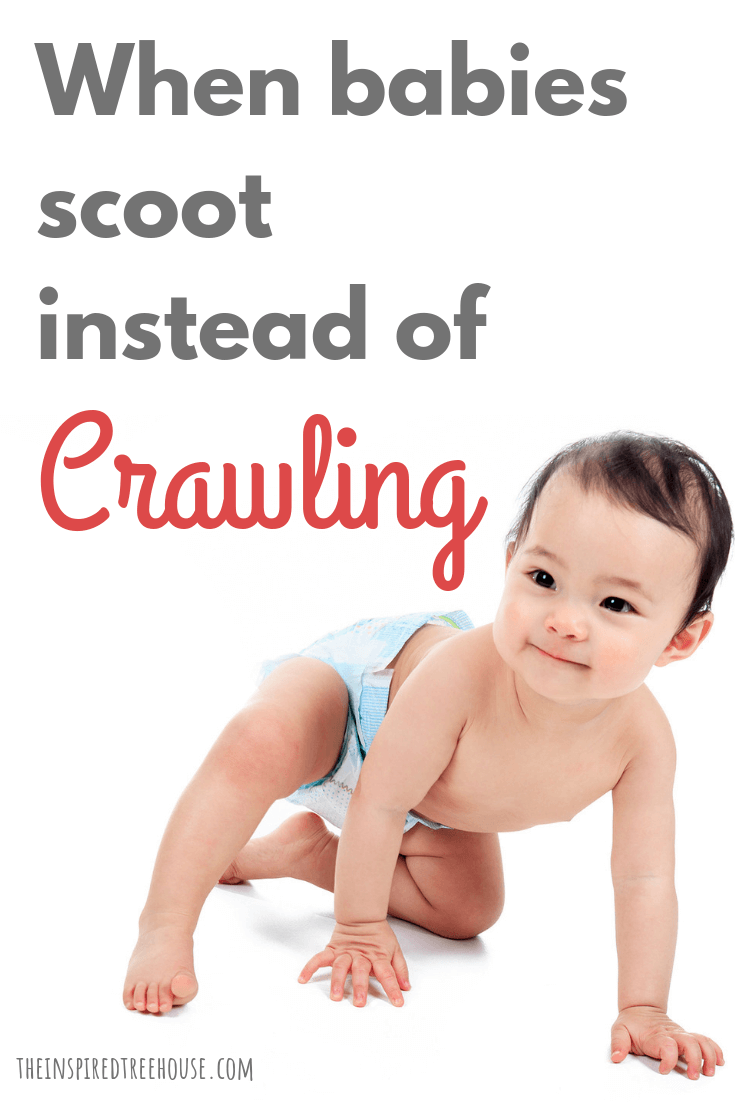 The Inspired Treehouse - Learn how to help a baby crawl and check out some of the most common alternative "crawling" patterns we've seen in our therapy practice.