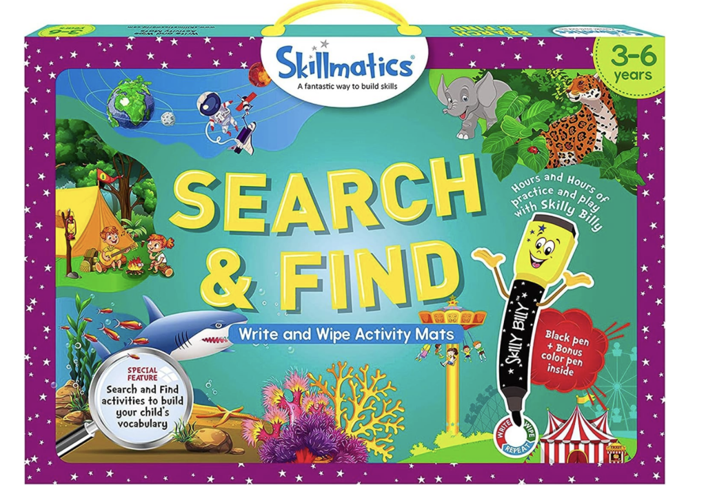 search and find activity mats for kids