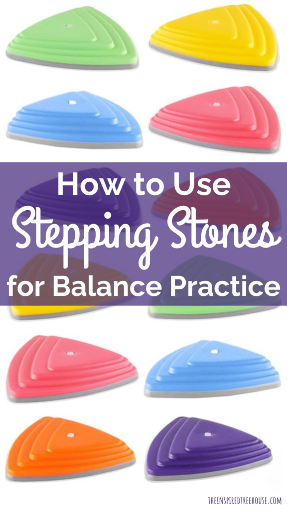 stepping stones for balance practice for kids