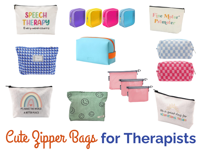 cute zipper bags for therapists
