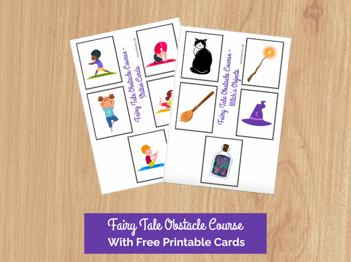 free printable cards for fairy tales games obstacle course